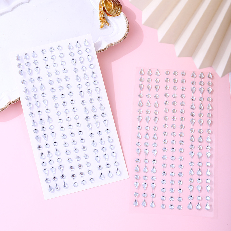 Event Party - Hot Selling Teardrop Face Gems Stickers