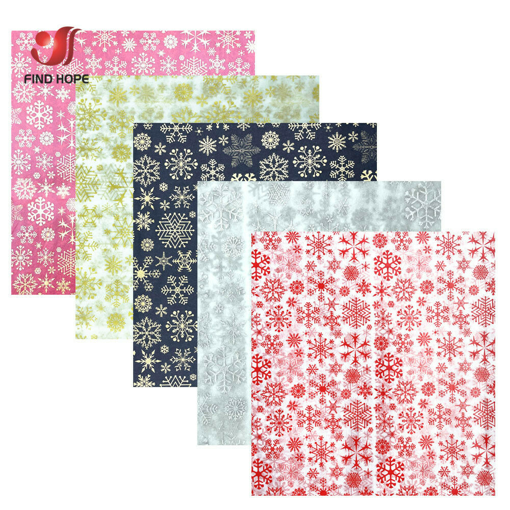 Event Party Box - 10sheets Tissue Paper Wrapping Snowflake Xmas
