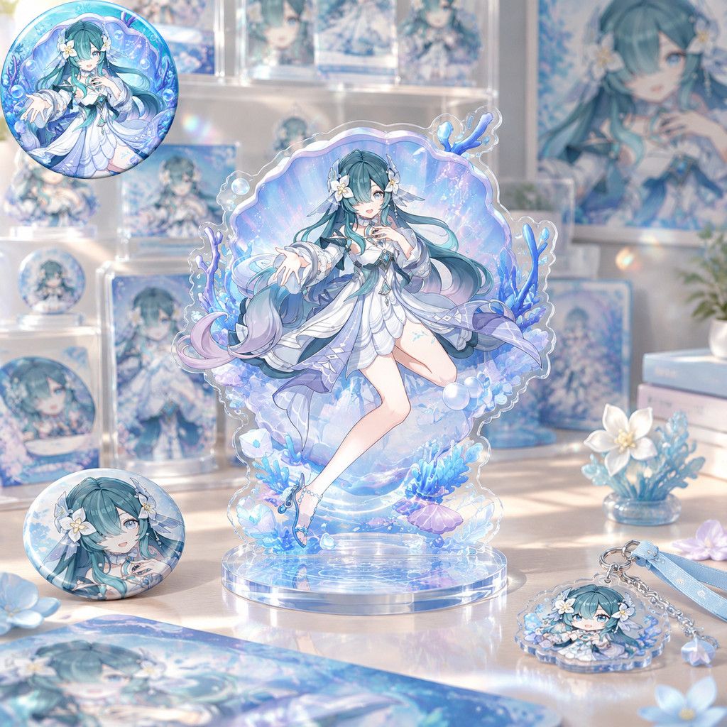 Event Support - Anime Character Genshin Impact Vodyanitsa Brooch