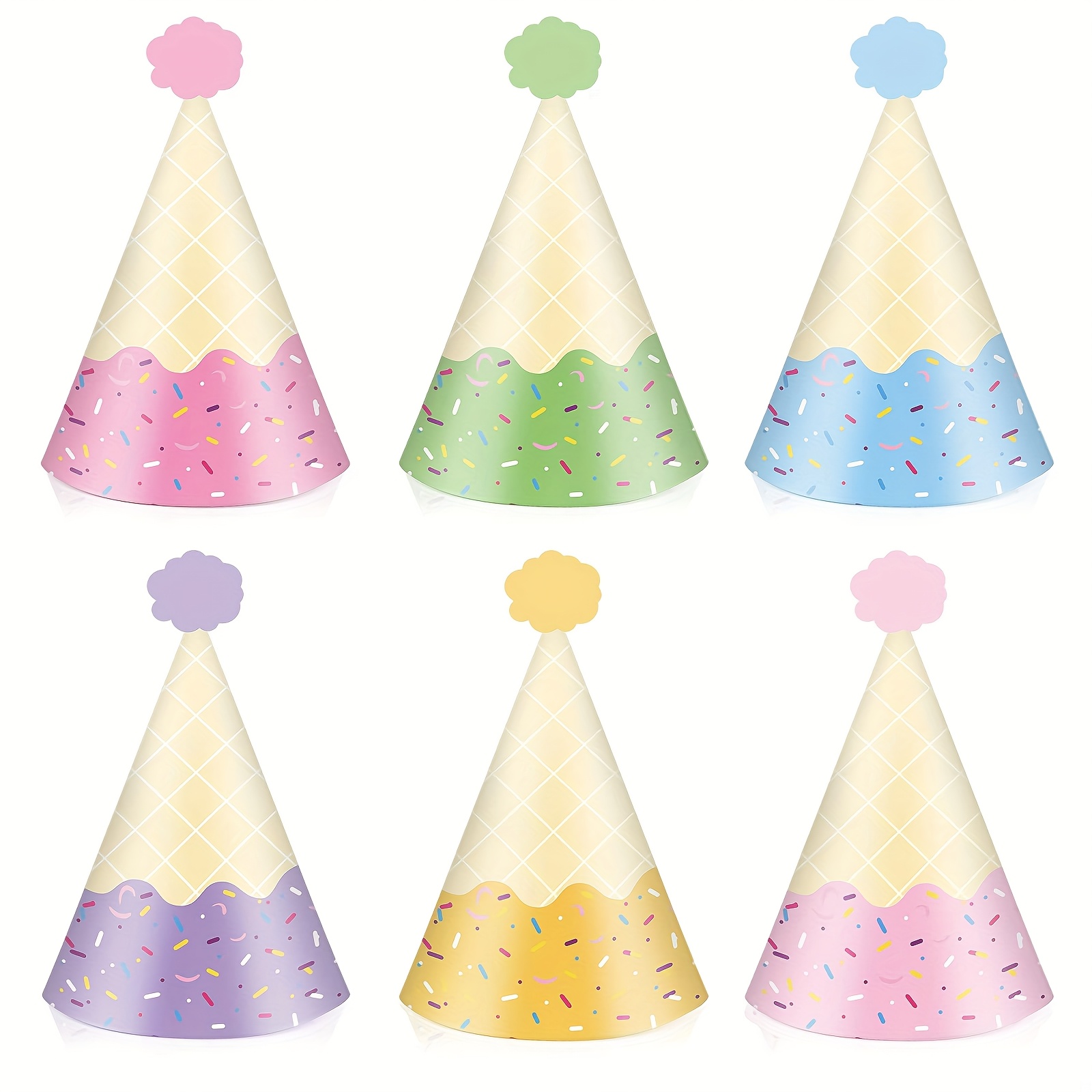 Party Hat Cone - Ice Cream Cone Party Hats -