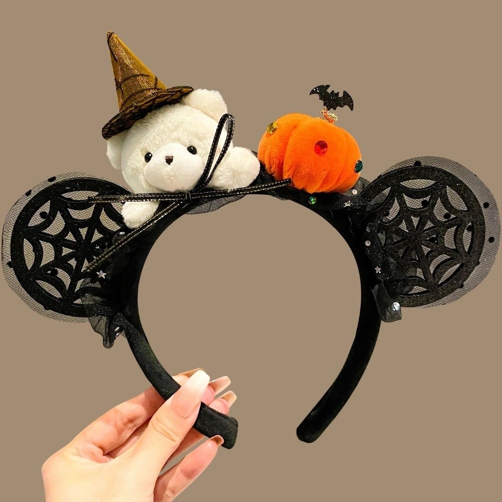 Party Hat Cone - Funny Spider Halloween Headband Pumpkin Bow