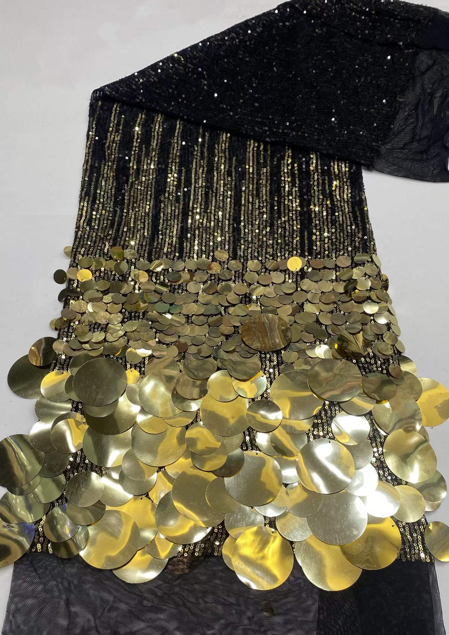 Glitter Tablecloth - 5 Yards Sequins Tulle Lace African