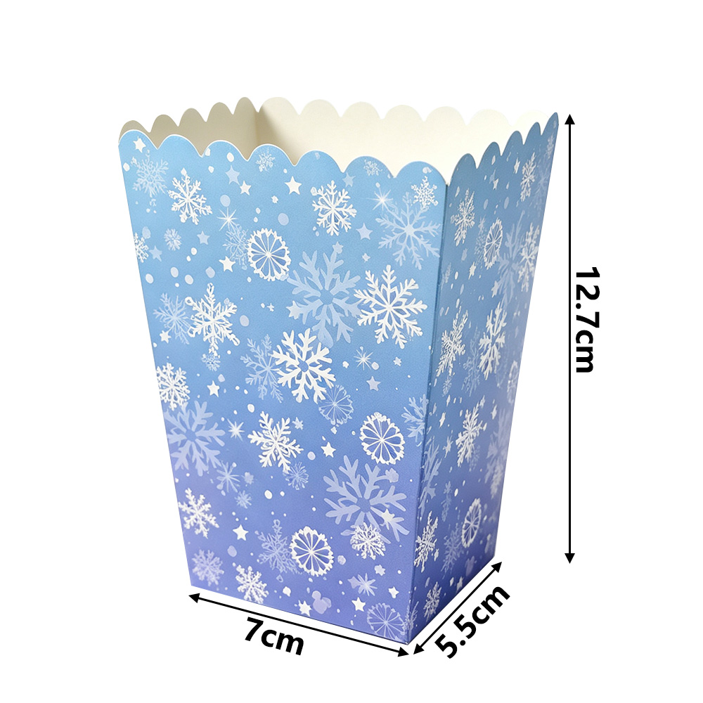 10-50pcs Snowflake Popcorn Box - Event Party Box recension och pris
