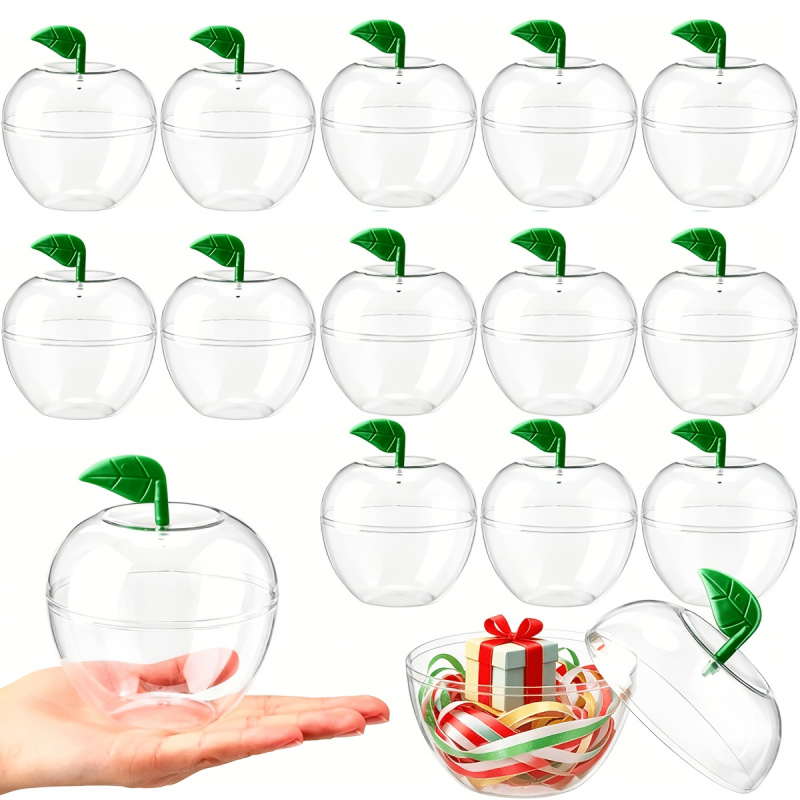 30Pcs Clear Apple Shaped Plast - Event Party Box recension och pris