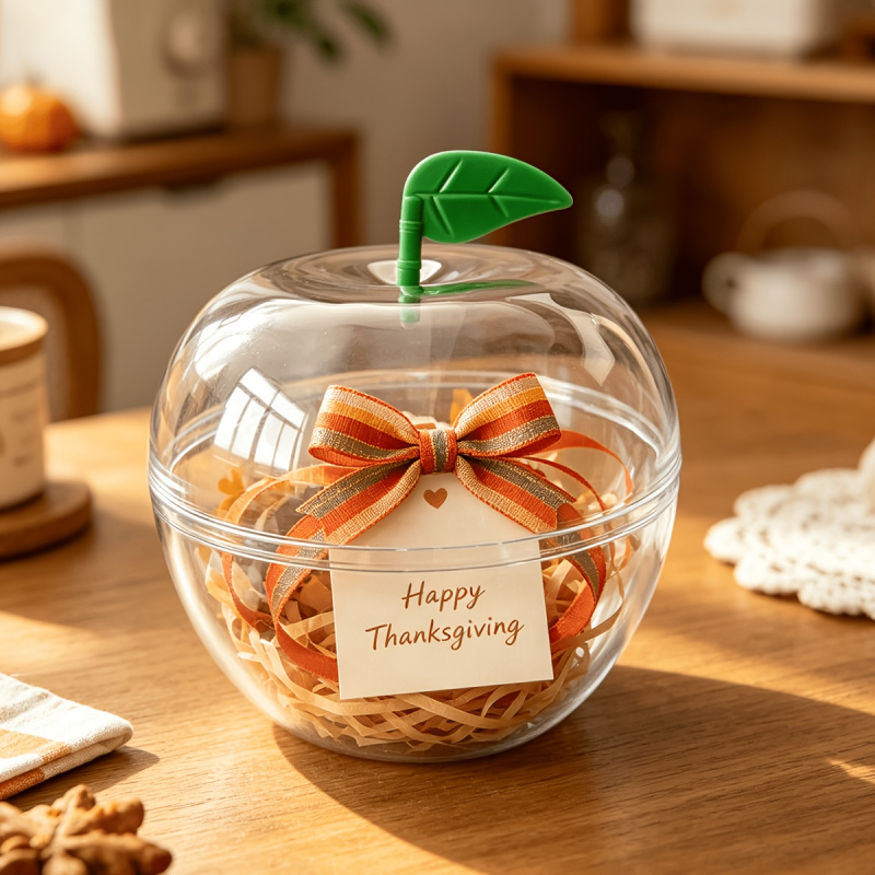 30Pcs Clear Apple Shaped Plast - Event Party Box recension och pris