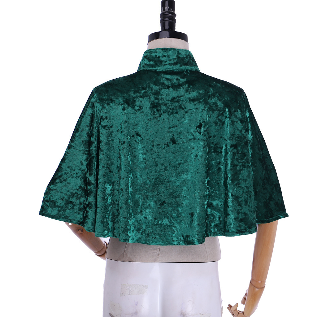 Stand Collar Velvet Short Cape - Event Support recension och pris
