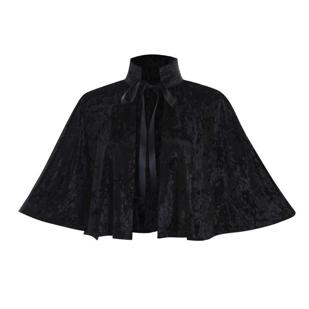Stand Collar Velvet Short Cape - Event Support recension och pris