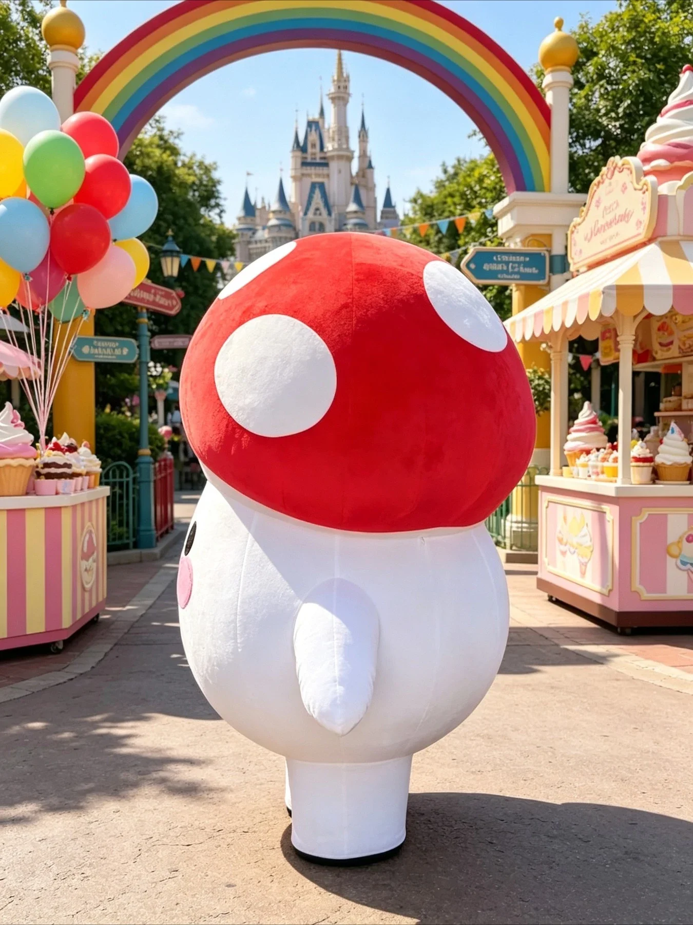 Inflatable Mushroom Mascot Cos - Event Party recension och pris