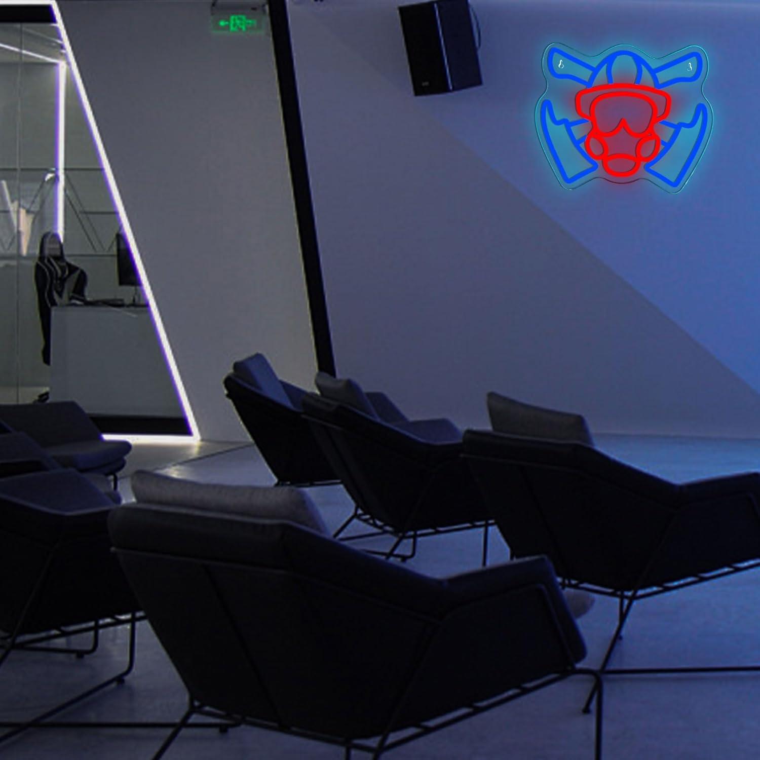 Firefighter Gas Mask Neon Sign - Neon Sign Party recension och pris