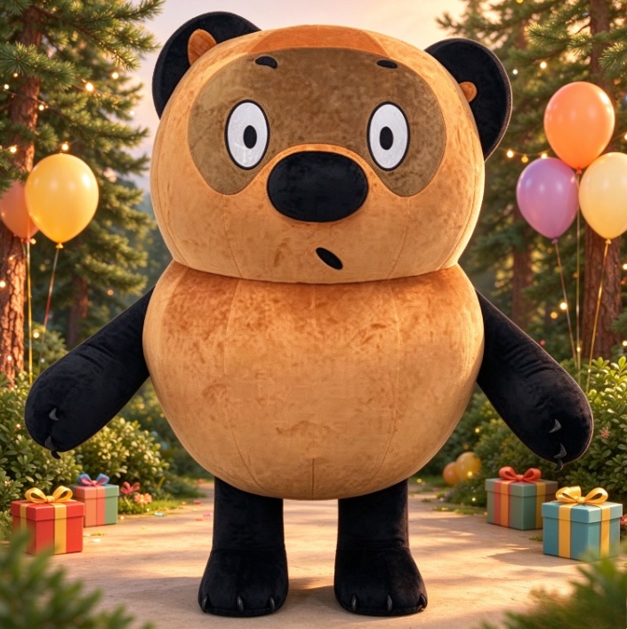 Brown Black Bear Inflatable Ma - Event Party recension och pris