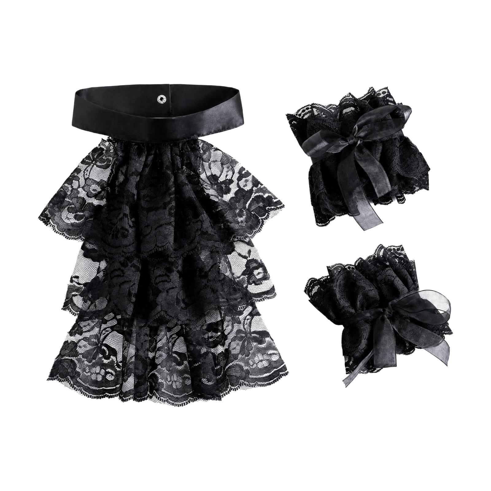 Women Lace Collar Gloves with  - Event Party recension och pris