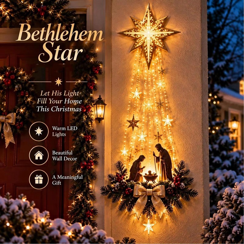 Christmas Bethlehem Star of Fa - Neon Sign Party recension och pris