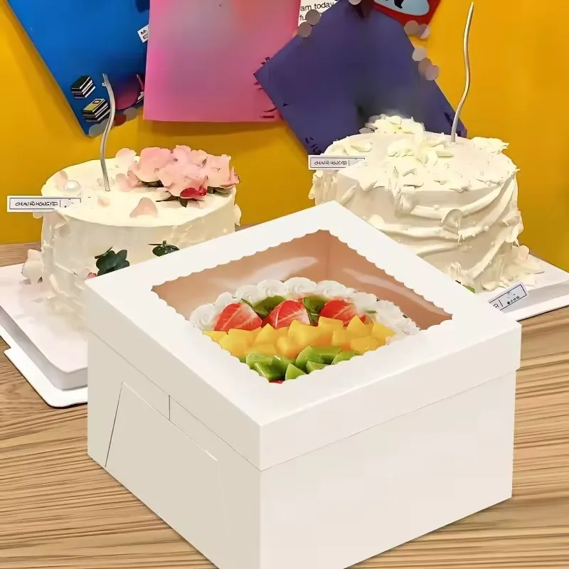2/4/6PCS White Cake Boxes Squa - Event Party Box recension och pris