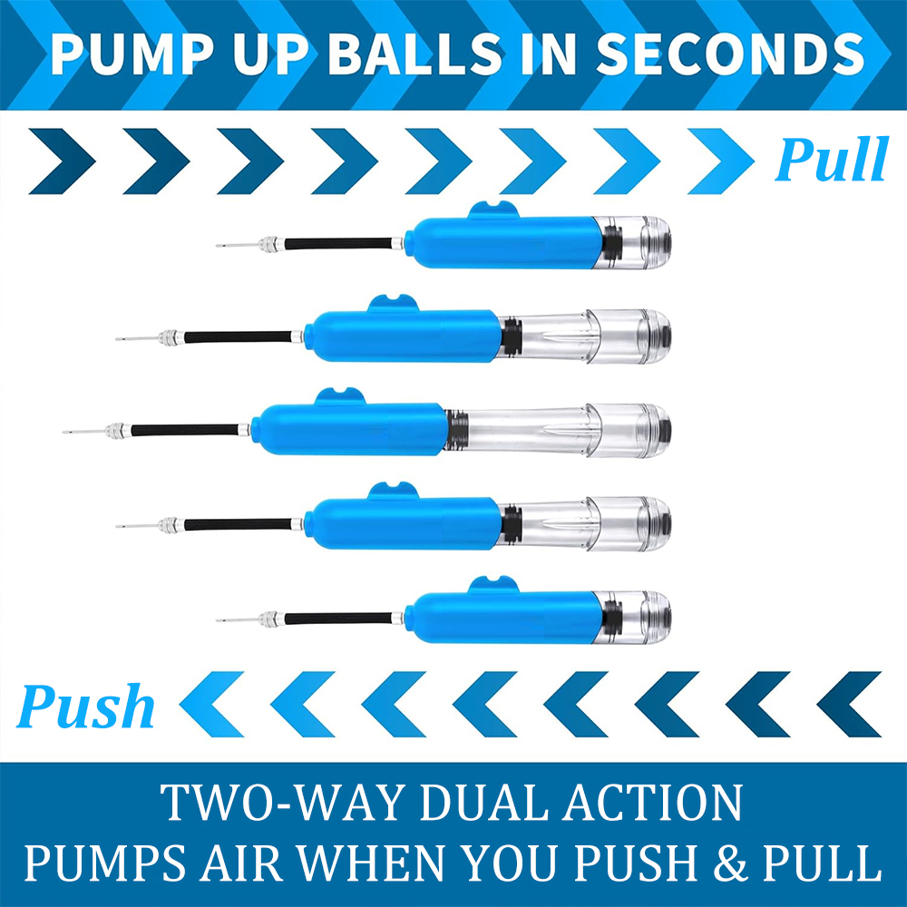 Portable Air Pump Sports Ball  - Balloon Pump Hand recension och pris