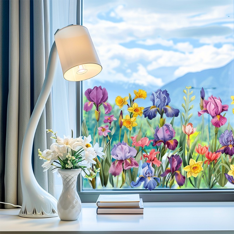 Colorful Beautiful Iris Flower - Flower Wall Panel recension och pris