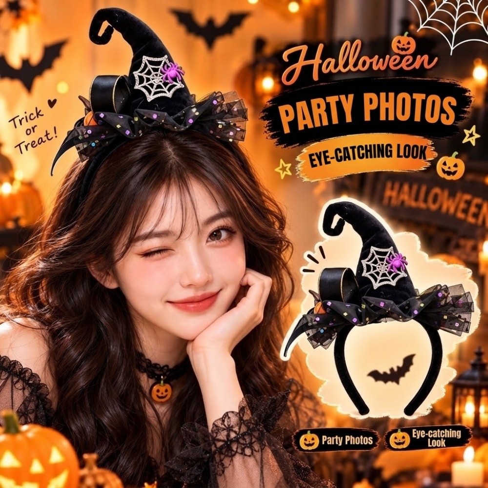 Funny Spider Halloween Headban - Party Hat Cone recension och pris