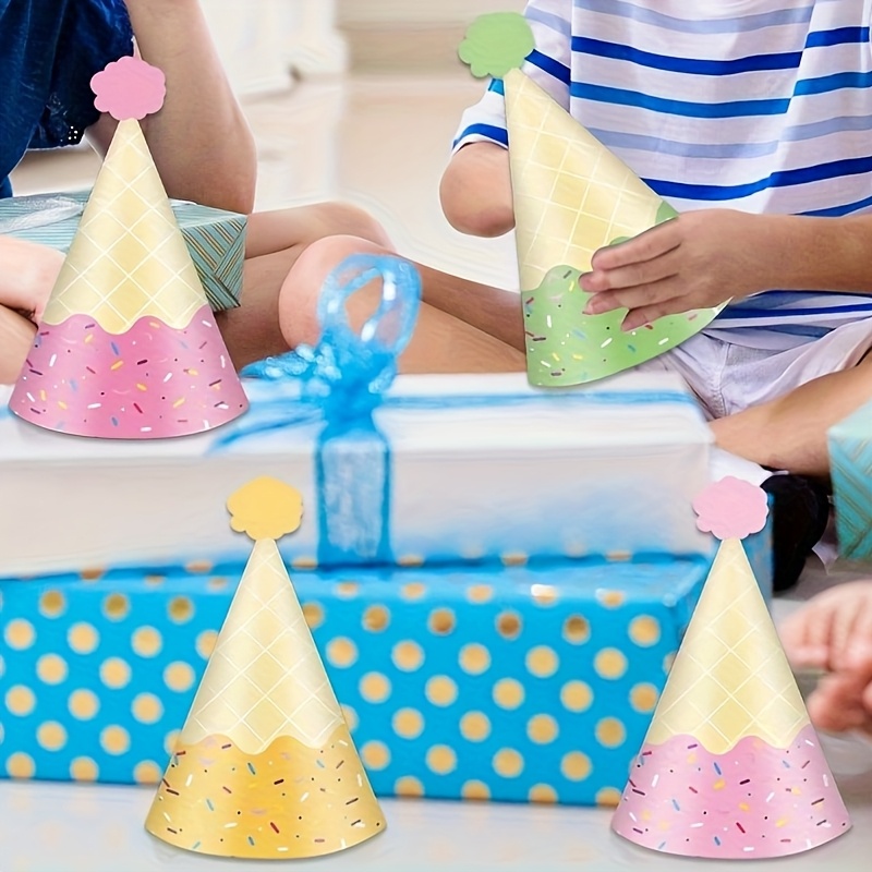 Ice Cream Cone Party Hats - Co - Party Hat Cone recension och pris