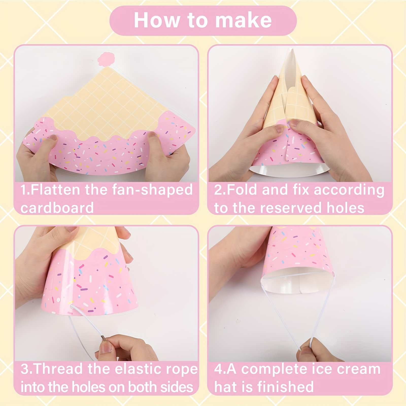 Ice Cream Cone Party Hats - Co - Party Hat Cone recension och pris