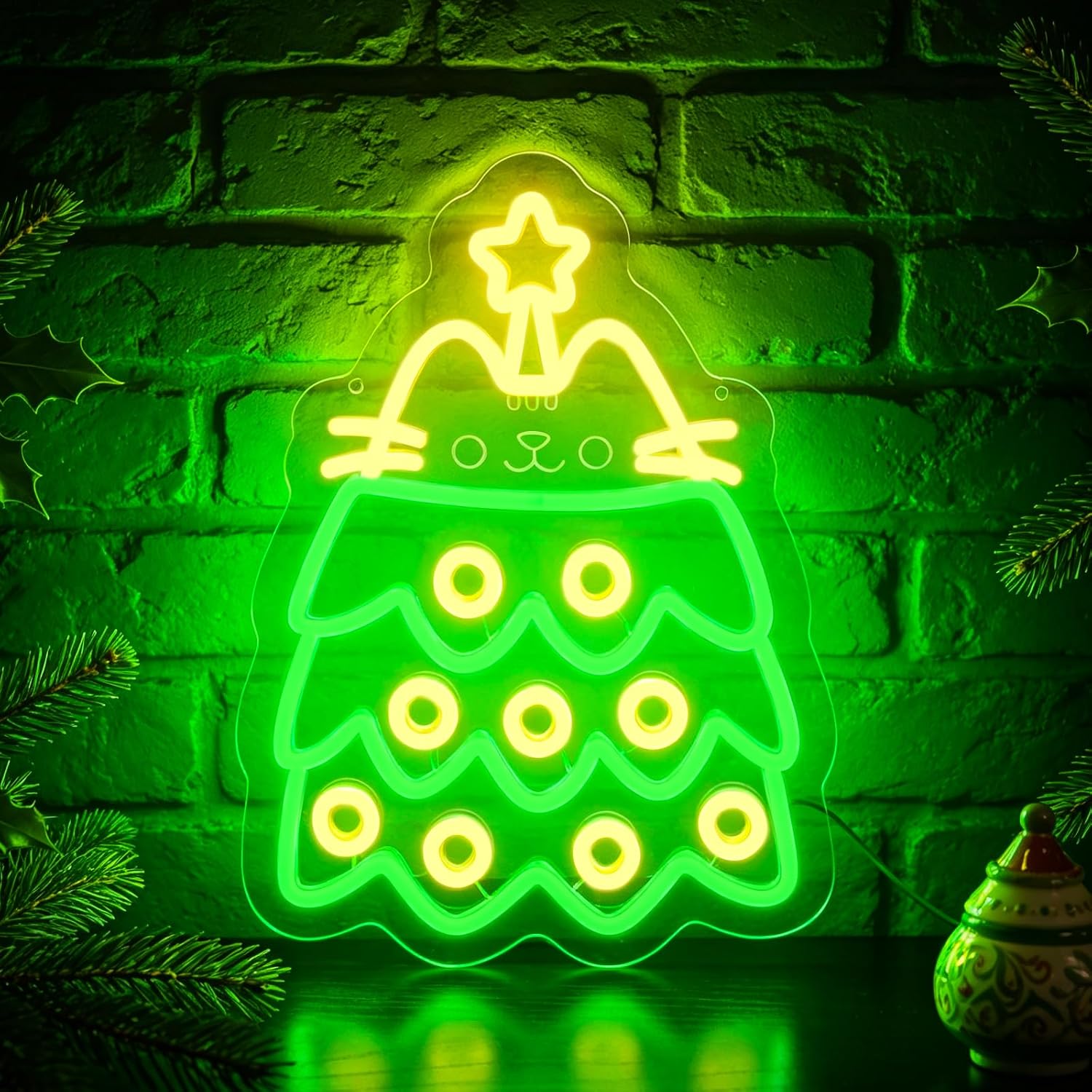 Christmas Tree LED Neon Sign U - Neon Sign Party recension och pris