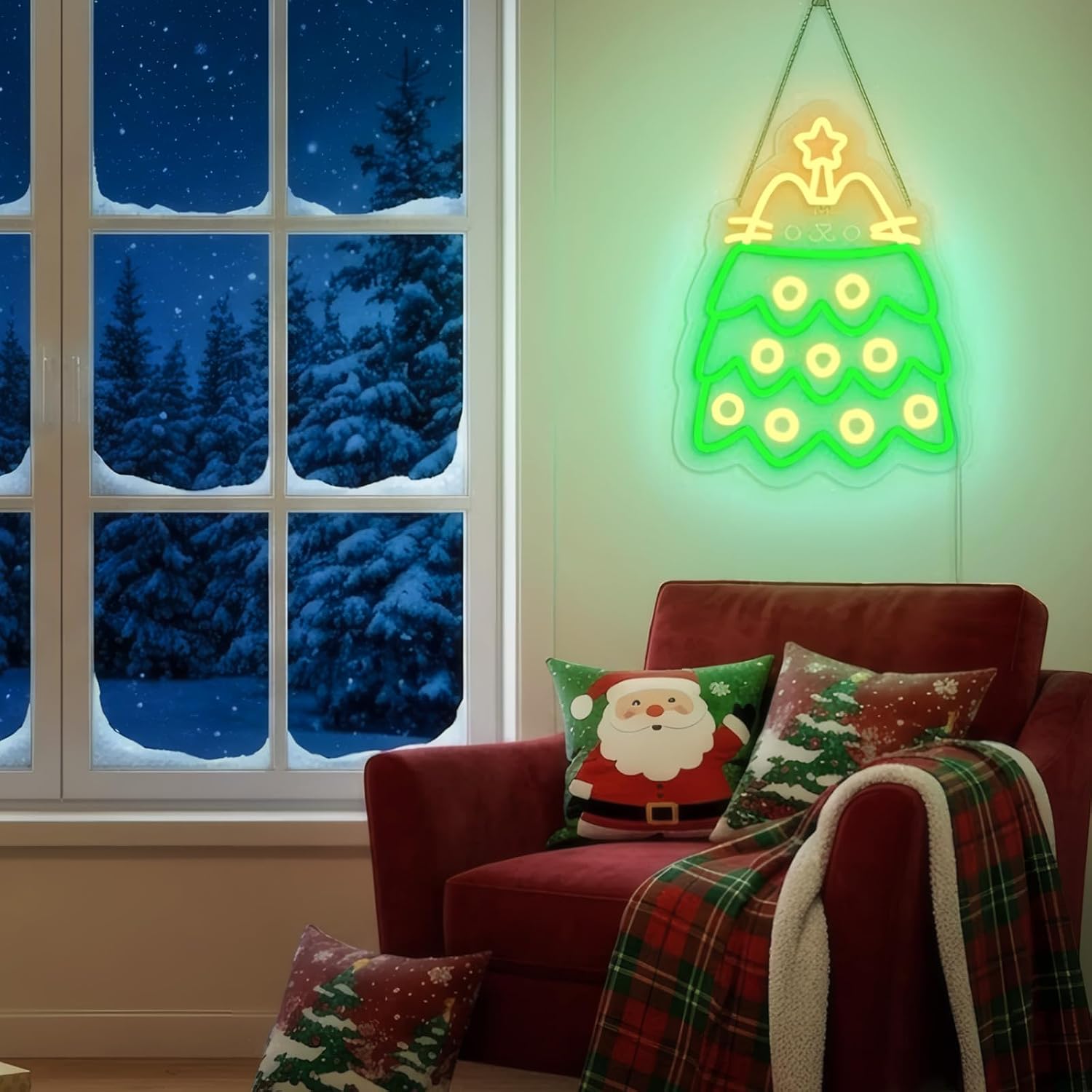 Christmas Tree LED Neon Sign U - Neon Sign Party recension och pris