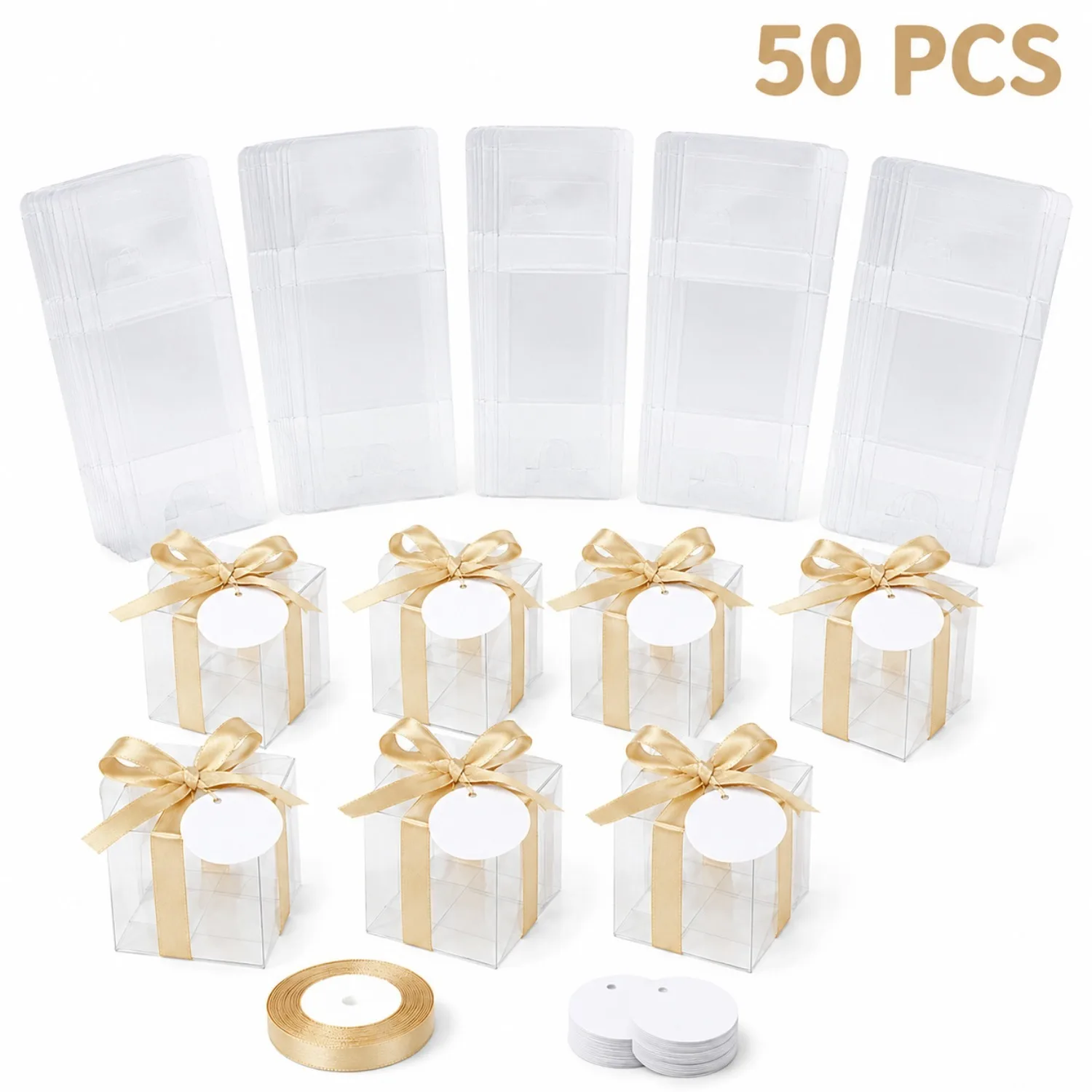 20/50 Transparent Gift Boxes W - Event Party Box recension och pris
