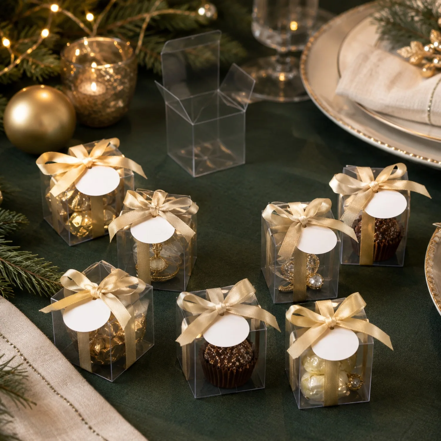 20/50 Transparent Gift Boxes W - Event Party Box recension och pris