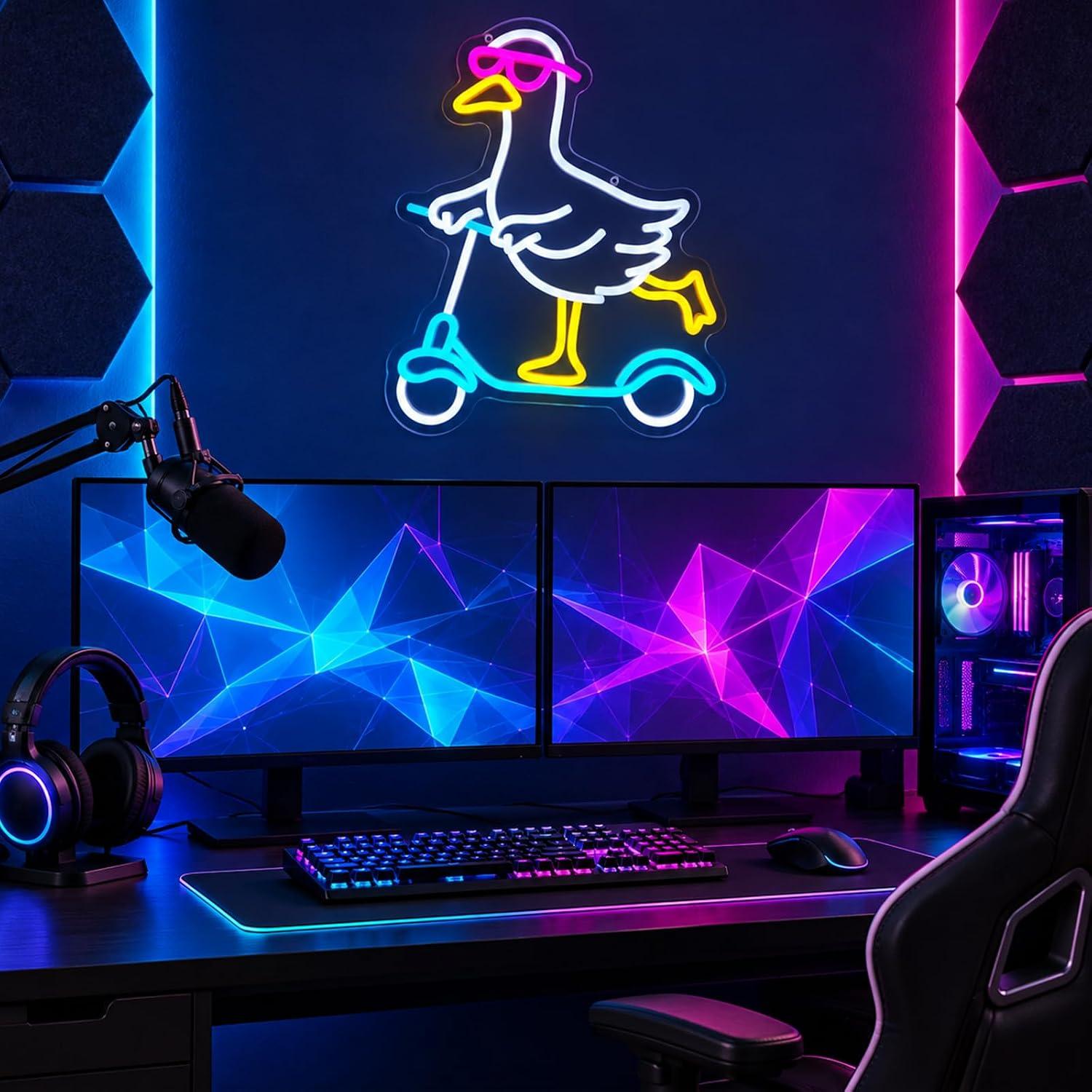 Duck Neon Sign Cool Animal LED - Neon Sign Party recension och pris