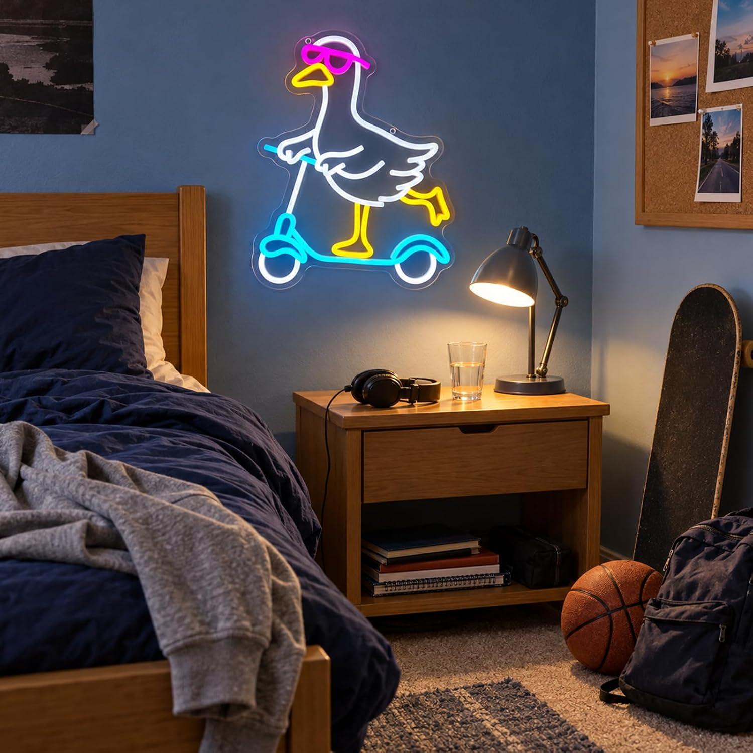 Duck Neon Sign Cool Animal LED - Neon Sign Party recension och pris