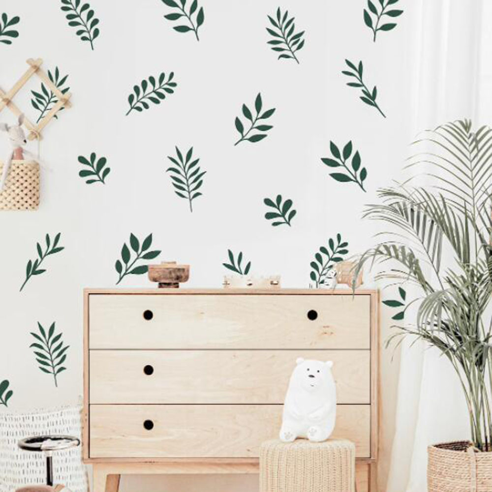 41Pcs Botanical Leaf Wall Stic - Flower Wall Panel recension och pris