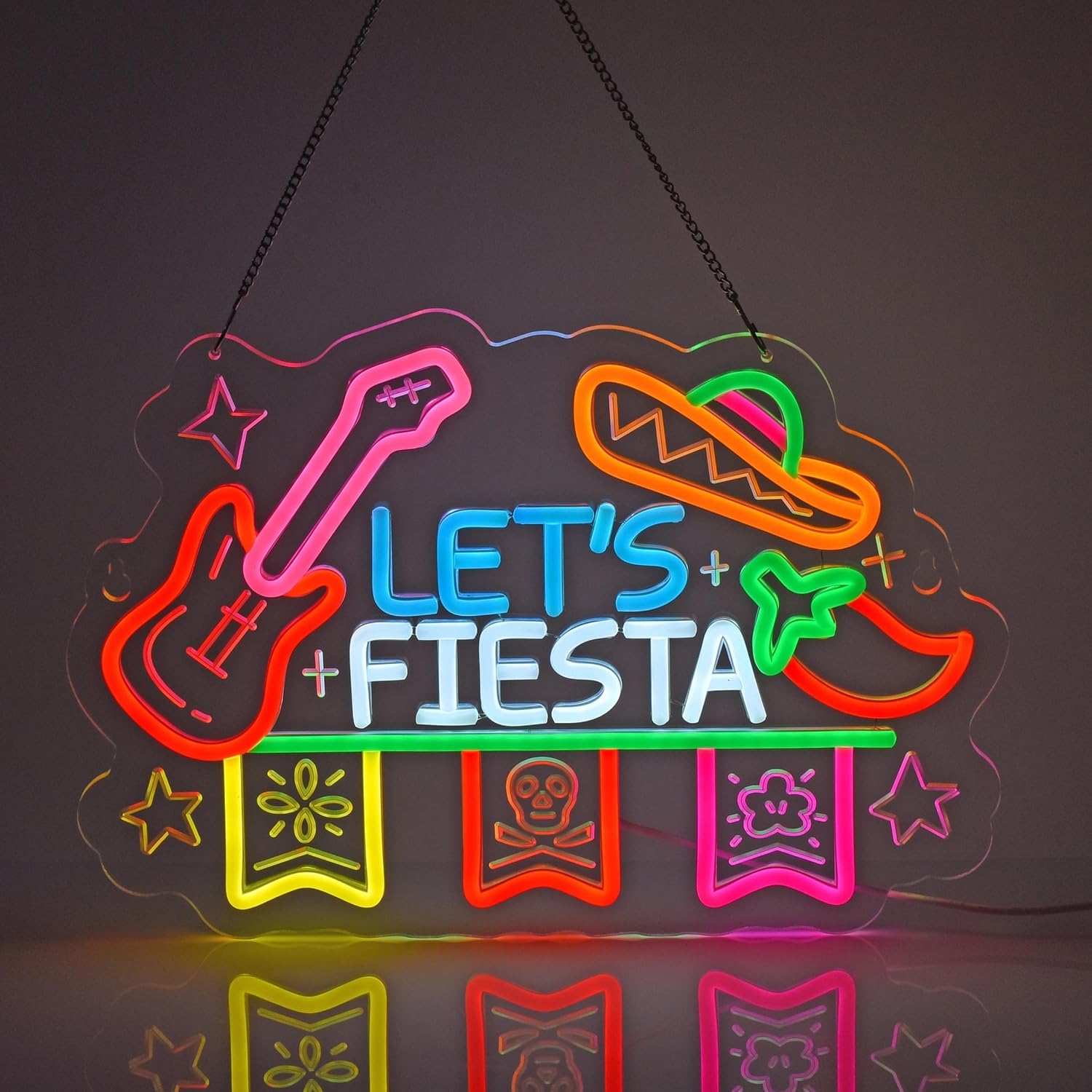 Let's Fiesta Neon Sign, Neon L - Neon Sign Party recension och pris