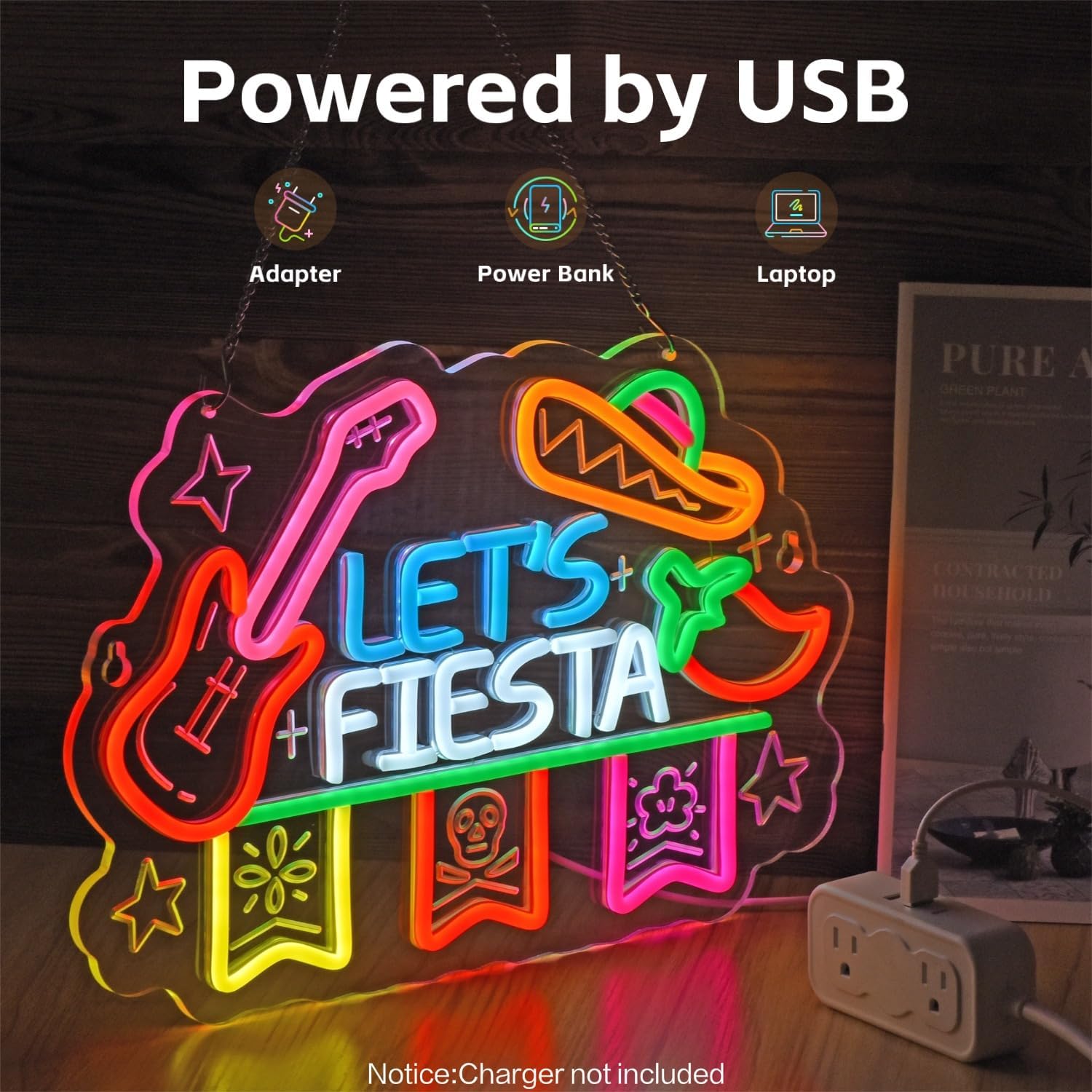 Let's Fiesta Neon Sign, Neon L - Neon Sign Party recension och pris