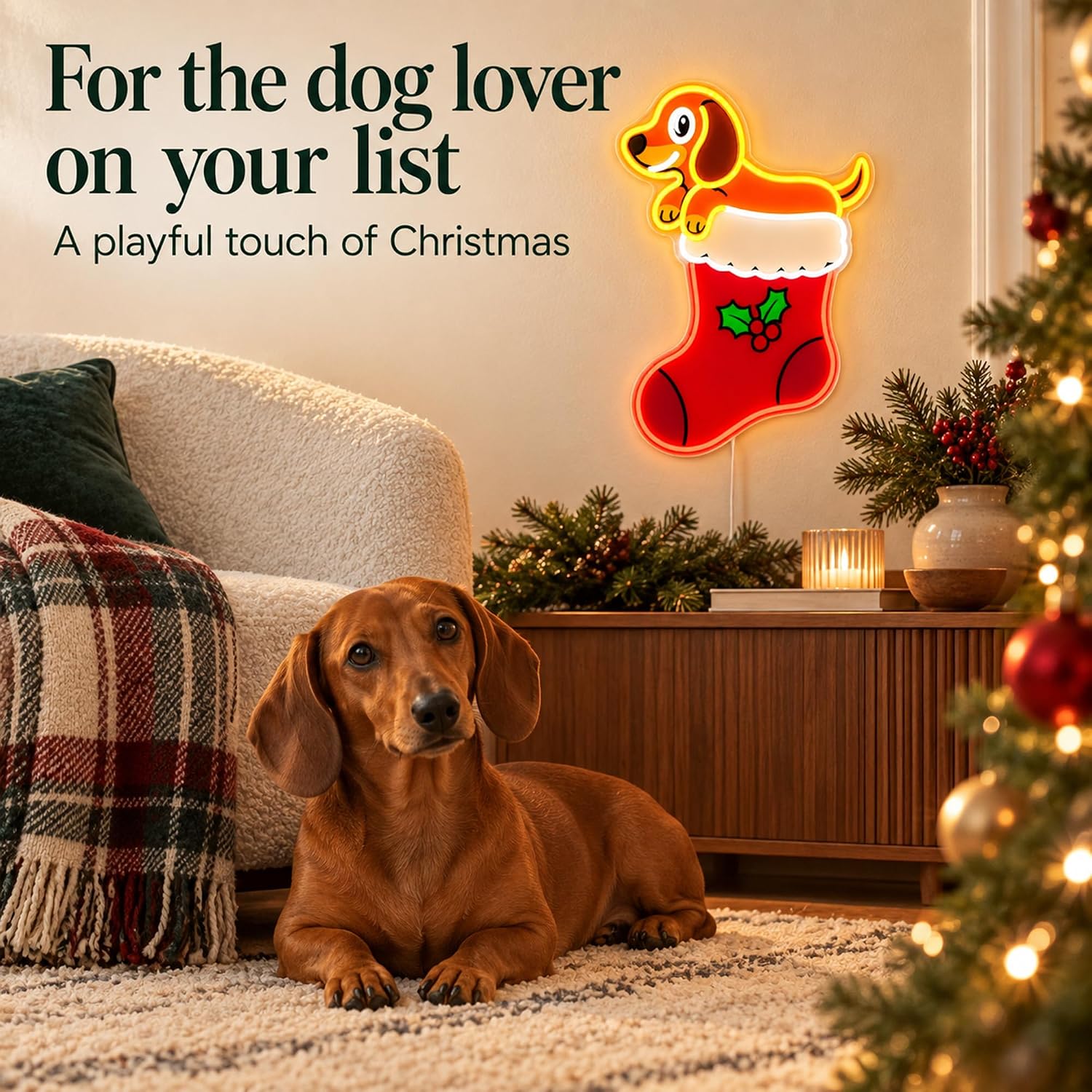 Christmas Stocking LED Neon Si - Neon Sign Party recension och pris