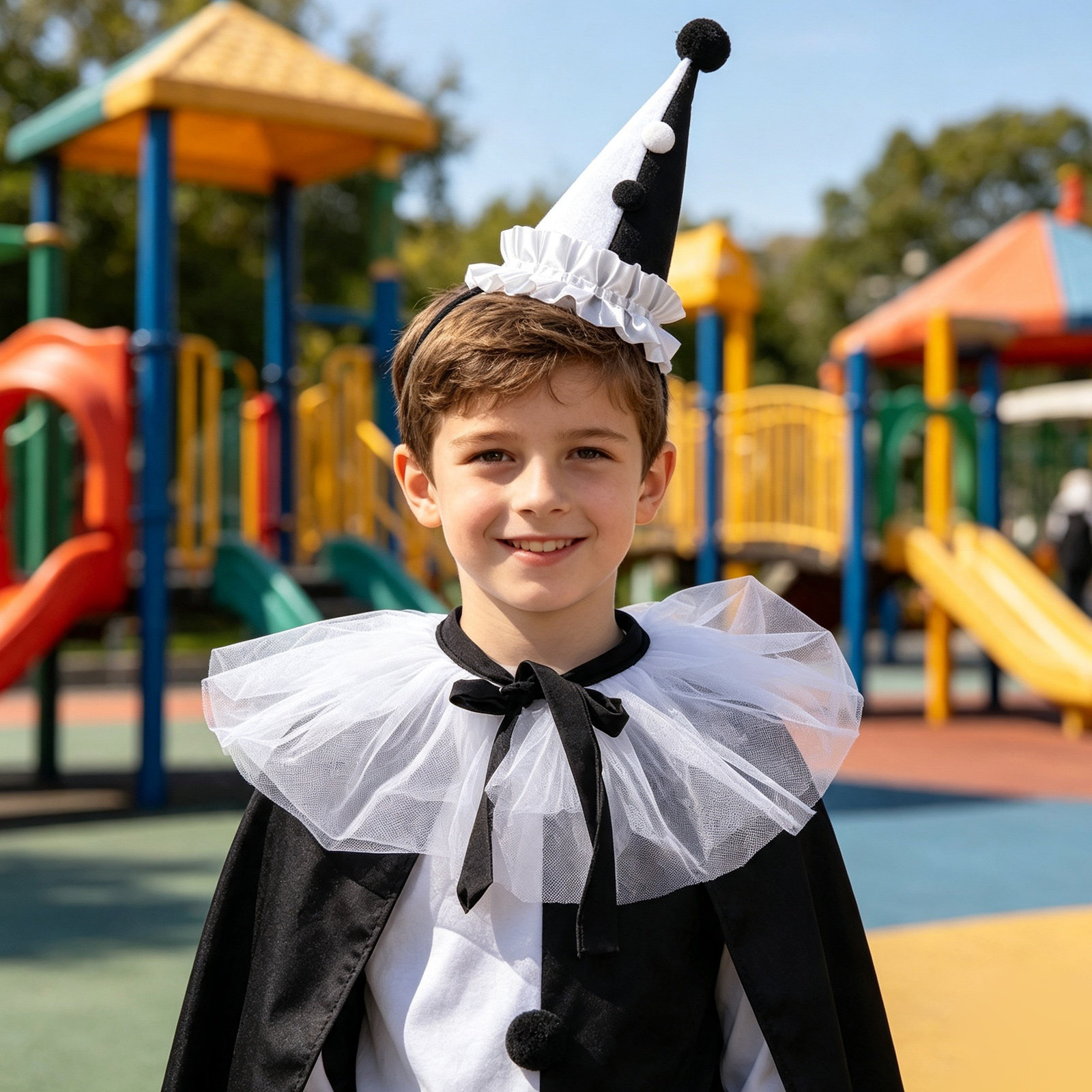 1Set Clown Dress Up Set Cone H - Party Hat Cone recension och pris